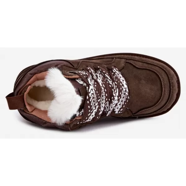  Dámske snehule VINCEZA 97974 CHOCOLATE 