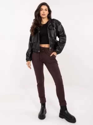 Dámske tepláky BASIC FEEL GOOD RV-DR-3589.05X DARK BROWN