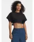 Dámske tričko UNDER ARMOUR CROPPED SCRIPT SS TEE 6009677-008 ČIERNA