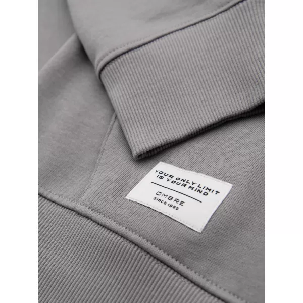  Pánska mikina OMBRE OM-SSBZ-0272 GREY 