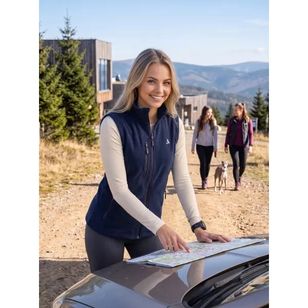  Dámska fleece vesta ALTISPORT ALW002525 NÁMORNÁ MODRÁ 
