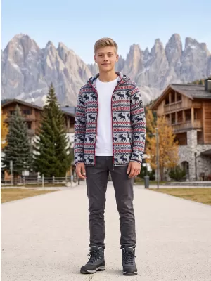 Detský hrejivý sveter ALPINE PRO NORESO HIGH RISE VARIANT PB