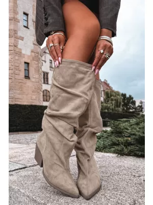 Dámske čižmy BOTO 2580A-1 KHAKI