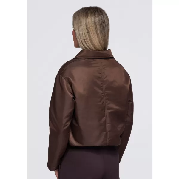  Dámska bunda OMBRE OW-JT-E0003 BROWN 