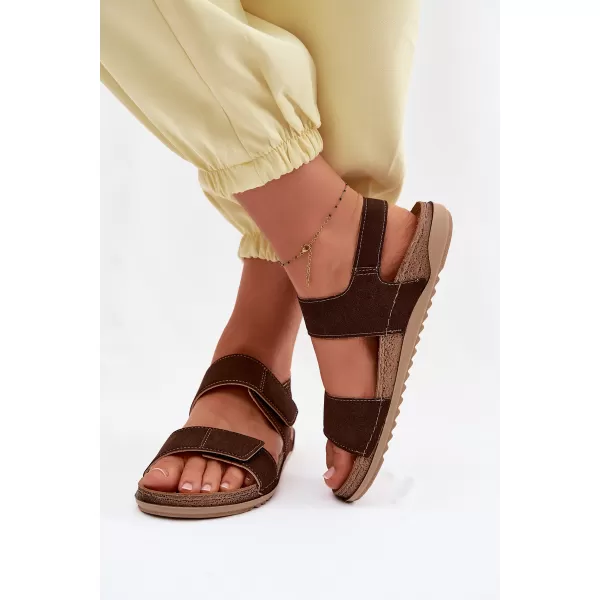  Dámske sandále INBLU AA000070 BROWN 