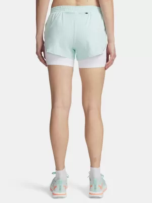 Dámske kraťasy UNDER ARMOUR UA VELOCITI PRO 4IN 2N1 SHORT 6009610-703 ZELENÁ