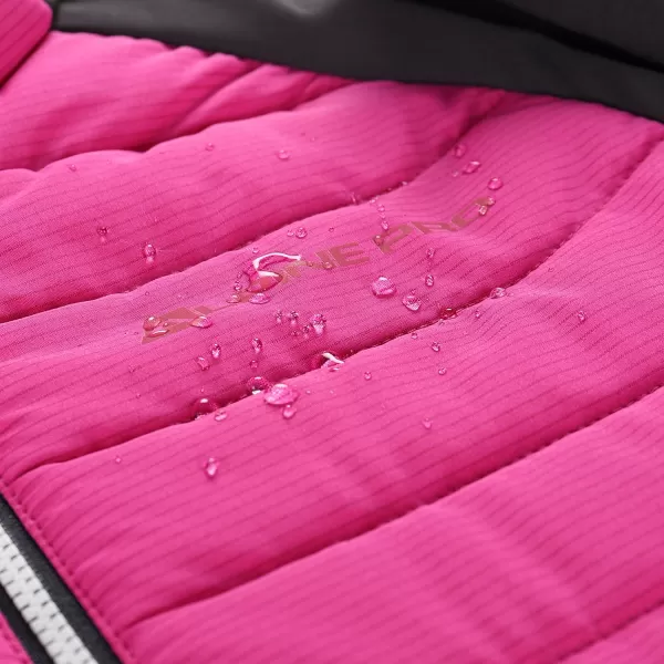  Detská bunda ALPINE PRO GERLO FUCHSIA RED 