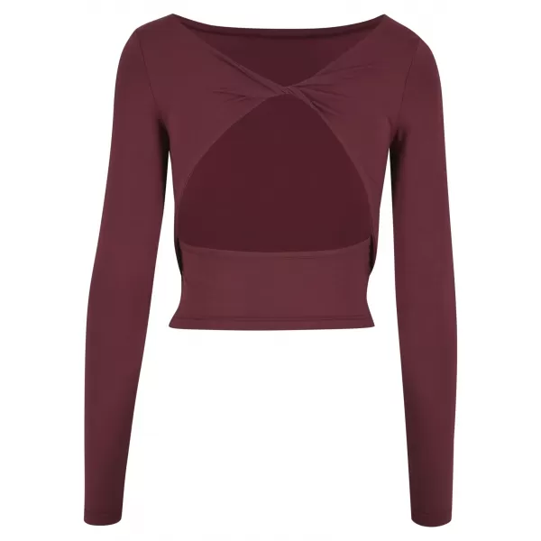  Dámske tričko URBAN CLASSICS TB7721 CHERRY 