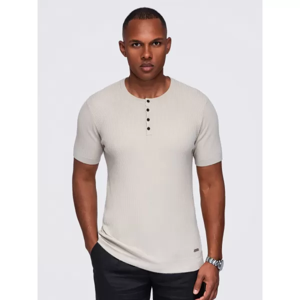  Pánske tričko OMBRE OM-TSCT-0304 LIGHT GREY 