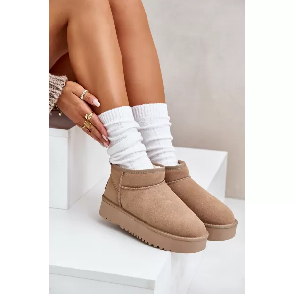  Dámske snehule BOTO NN604 KHAKI 