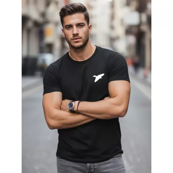 Pánske tričko DSTREET NX0183R-BK ČIERNA 