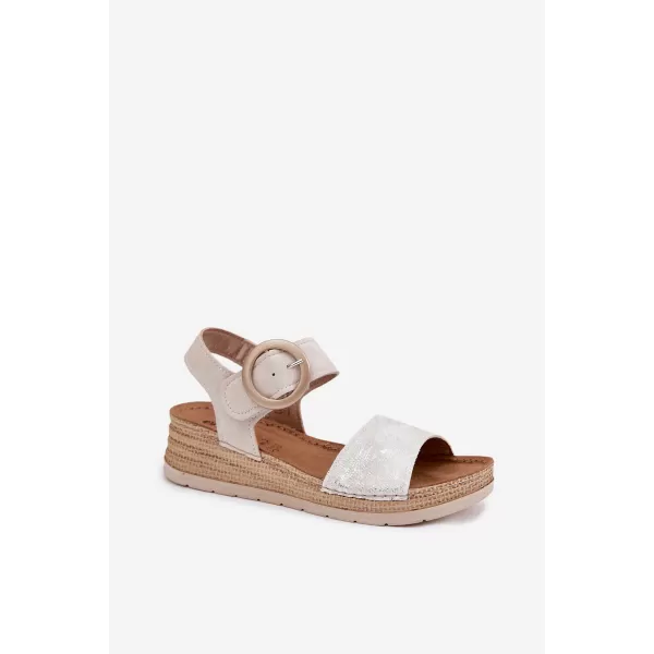  Dámske sandále INBLU RV000013 BEIGE 