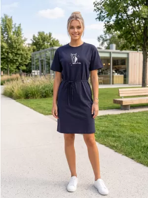Dámske šaty ALTISPORT ALW091816 NÁMORNÁ MODRÁ