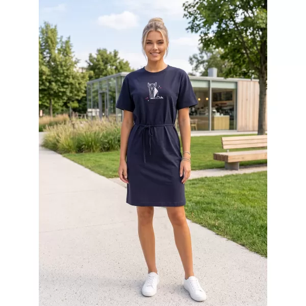  Dámske šaty ALTISPORT ALW091816 NÁMORNÁ MODRÁ 