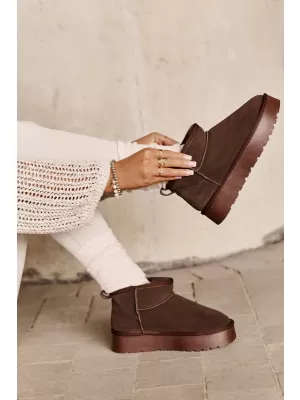 Dámske snehule BOTO W5828 BROWN