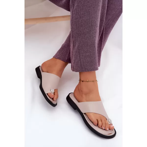  Dámske žabky VINCEZA 62307 BEIGE 