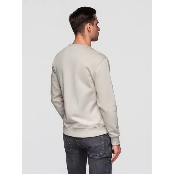  Pánska mikina OMBRE OM-SSBN-0271 LIGHT BEIGE 