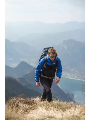 Pánska nepremokavá softshellová bunda NORDBLANC EXPEDITIOUS NBSSM8323 MODRÁ