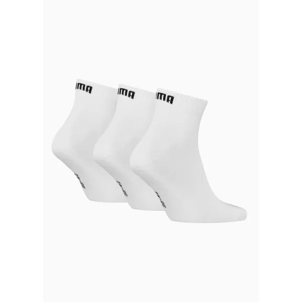  Ponožky PUMA UNISEX QUARTER PLAIN 3P 93858909 WHITE 