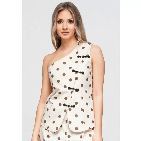  Dámska blúza OMBRE OW-TS-E0061 TAUPE 