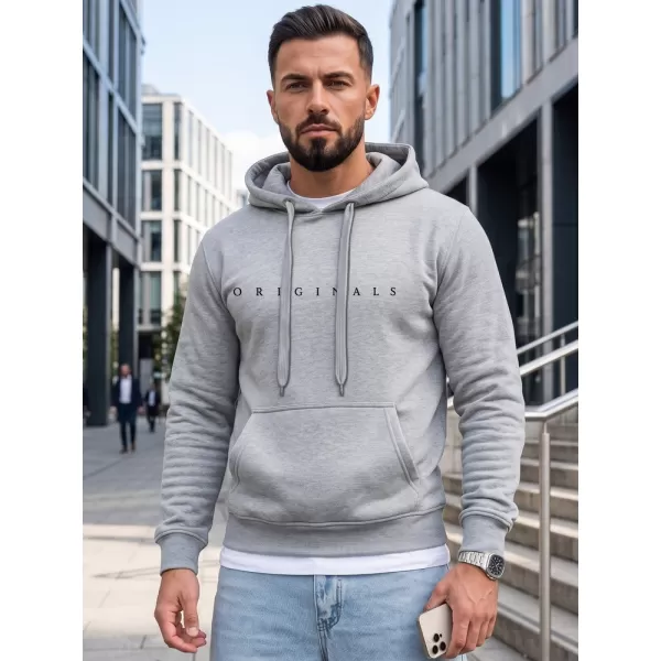  Pánska mikina DSTREET NX5151BX-02-09 SVETLO ŠEDÁ 