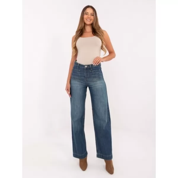  Dámske nohavice SUBLEVEL D80018BB62456D285 DARK BLUE 
