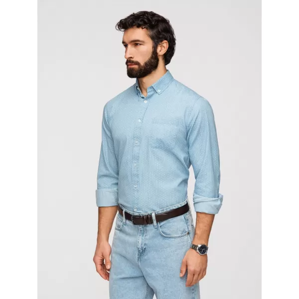  Pánska košeľa OMBRE K702 LIGHT BLUE 