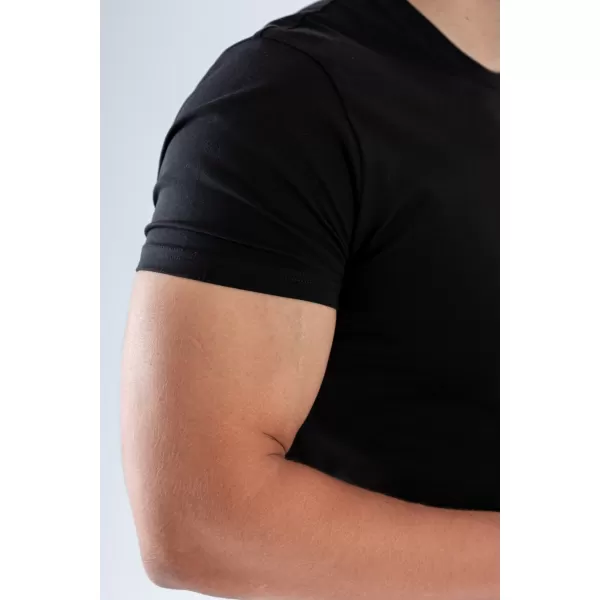  Pánske tričká NEBBIA MIKE MUSCLE FIT 158 BLACK 