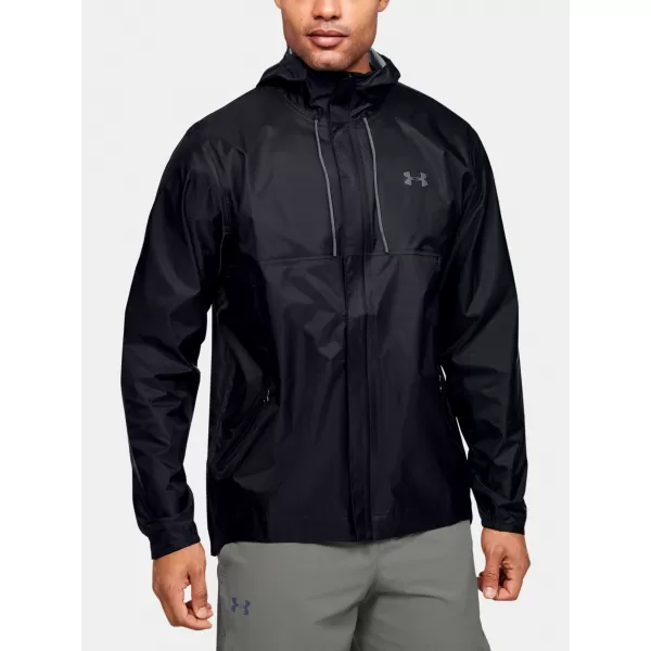  Pánska bunda UNDER ARMOUR CLOUDBURST STORM SHELL 1350950-001 ČIERNA 