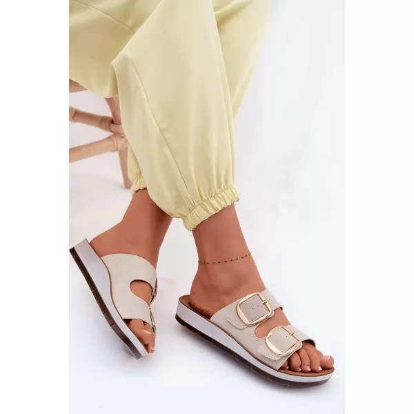 Dámske šľapky INBLU CP000061 BEIGE 