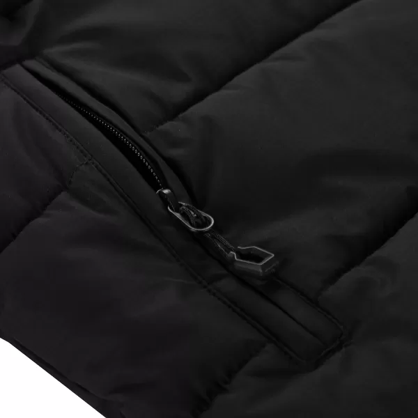  Pánsky zimný kabát ALPINE PRO PUER BLACK 