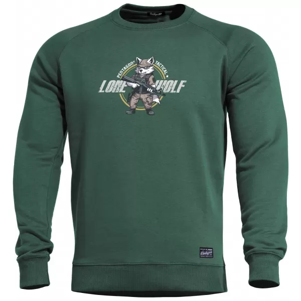  Pánska mikina PENTAGON HAWK SWEATER LONE WOLF K09019-LO SPRINGBOK GREEN 