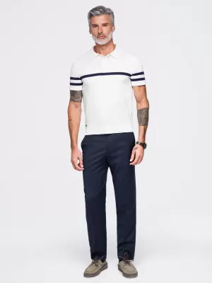 Pánske polo tričko OMBRE OM-POSS-0177 WHITE
