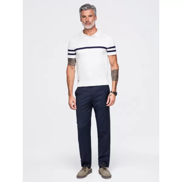  Pánske polo tričko OMBRE OM-POSS-0177 WHITE 