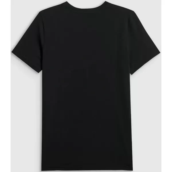  Pánske tričko 4F WAW25TTSHM2401 DEEP BLACK 