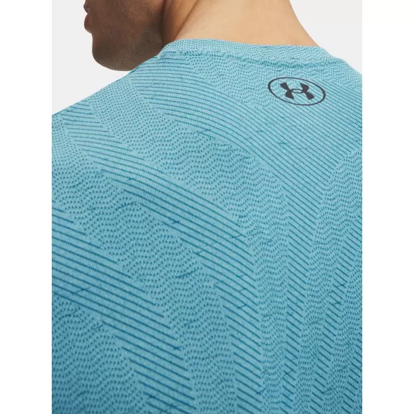 Pánske tričko UNDER ARMOUR VANISH SEAMLESS NOVELTY SS 6010603-425 MODRÁ 