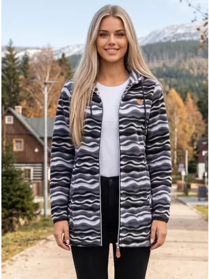 Dámska fleecová mikina ALTISPORT ILANI ČIERNA