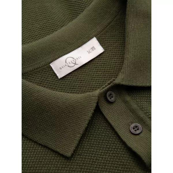 Pánske polo tričko OMBRE OM-POSS-0178 OLIVE 