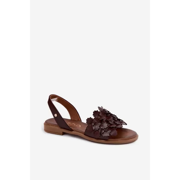  Dámske sandále ZAZOO 40468 CHOCOLATE 