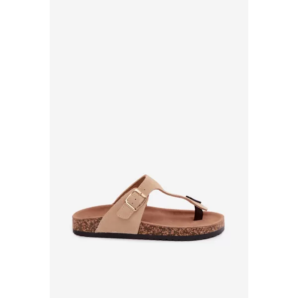  Dámske žabky BOTO 26SD21-101 BEIGE 