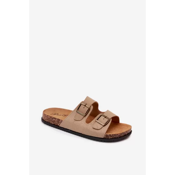  Pánske šľapky BOTO 56302-11 KHAKI 