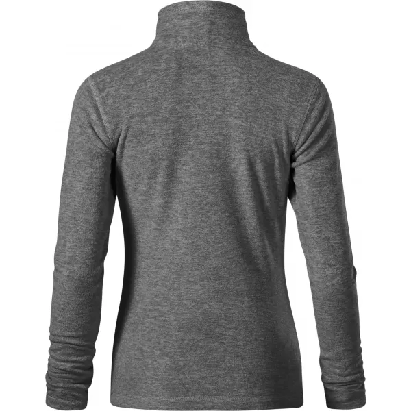  Dámska micro fleece mikina MALFINI FACTOR 853 ČIERNY MELÍR 