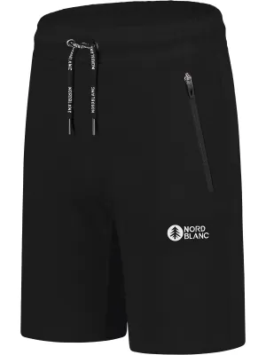 Pánske bavlnené kraťasy NORDBLANC RELAXEDFIT NBSPM8254 ČIERNA