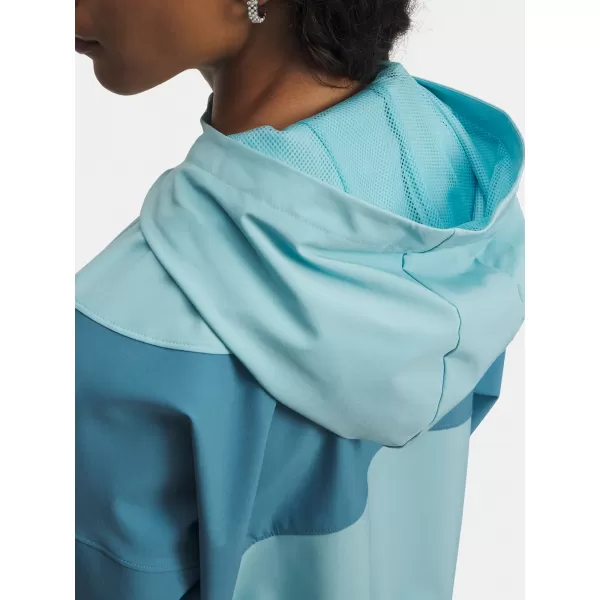  Dámska bunda UNDER ARMOUR RIVAL WOVEN JKT HD 6004849-425 MODRÁ 