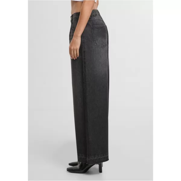  Dámske nohavice URBAN CLASSICS TB7712 BLACK WASHED 