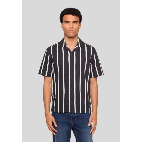  Pánska košeľa URBAN CLASSICS TB8429-00826 BLACK/WHITE 