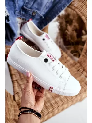 Dámske tenisky BIG STAR SHOES GG274005 WHITE/RED