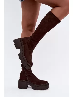 Dámske čižmy BOTO 9671A-1 BROWN