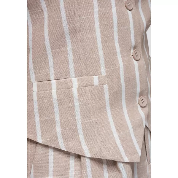  Dámsky kabát OMBRE OW-VE-E0008 BEIGE 
