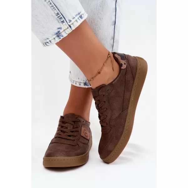  Dámske tenisky BIG STAR SHOES UU274017 BROWN/BEIGE 